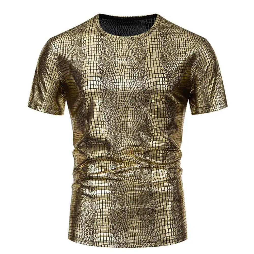 

Summer New Men Short-sleeved T-shirt Small Stretch Breathable Tops Male Daily Casual Trend Tee Shirts S