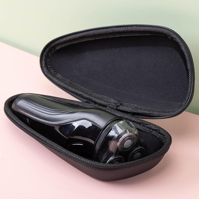 Estojo para Máquina de Barbear Caixa Bolsa Saco Máquina de Barbear Elétrica Saco Caixa de Armazenamento à Prova d'Água EVA Rígido Viagem Portátil Estojo Protetor de Armazenamento para Máquina de Barbear