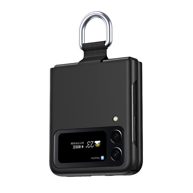 

Матовый противоскользящий чехол для ПК для Samsung Galaxy Z Flip 4 5g Flip4 Flip3 Flip 3 Zflip4, защитные чехлы без отпечатков пальцев for Samsung Z Flip 3 чёрный