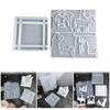 2PCS Nonstick Silicone Ornament Mold Crafting Moulds Prayer Pattern Moulds Table Decorative Molds for Any Interior Space