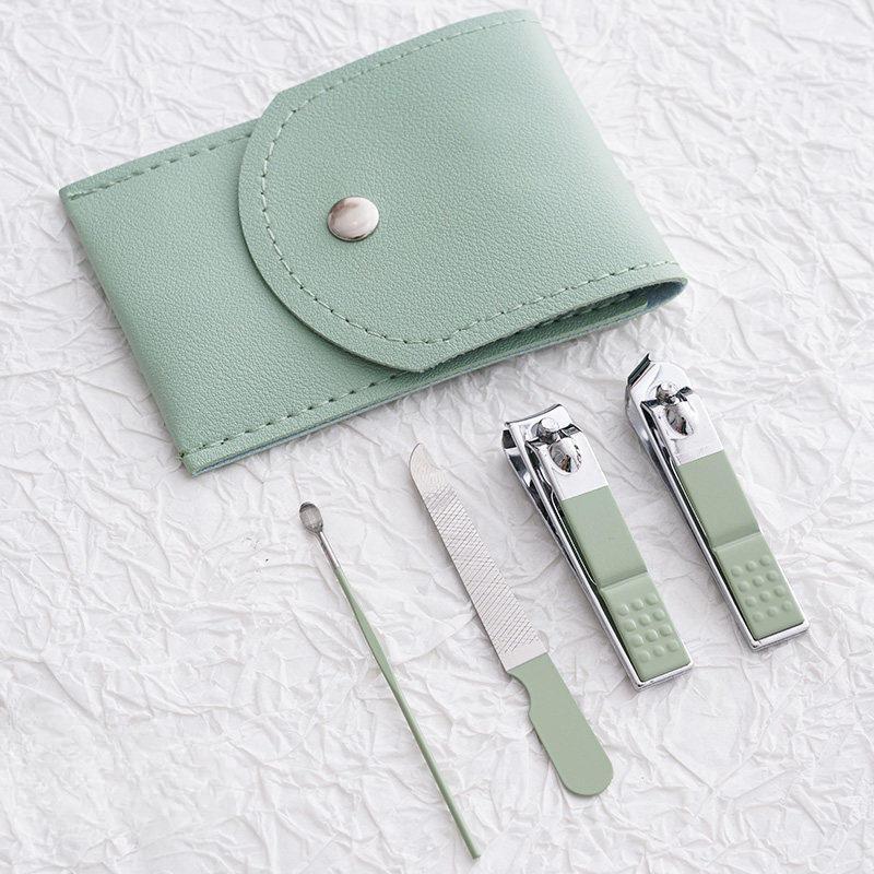 Premium Nail Clipper Set With File Glass Nail Buffer Portable Manicure Pedicure Kit For Home Travel