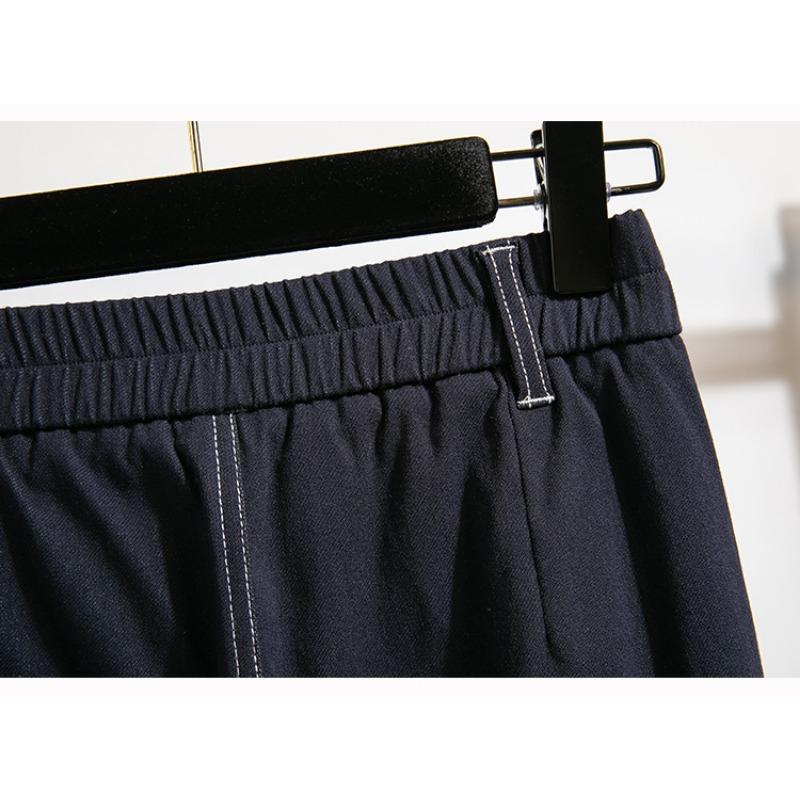 MODIQUE Women's Winter Large Size Knitted Jeans New Loose Classic Casual High Waist Cotton Trousers Basic All-match Straight Jeans