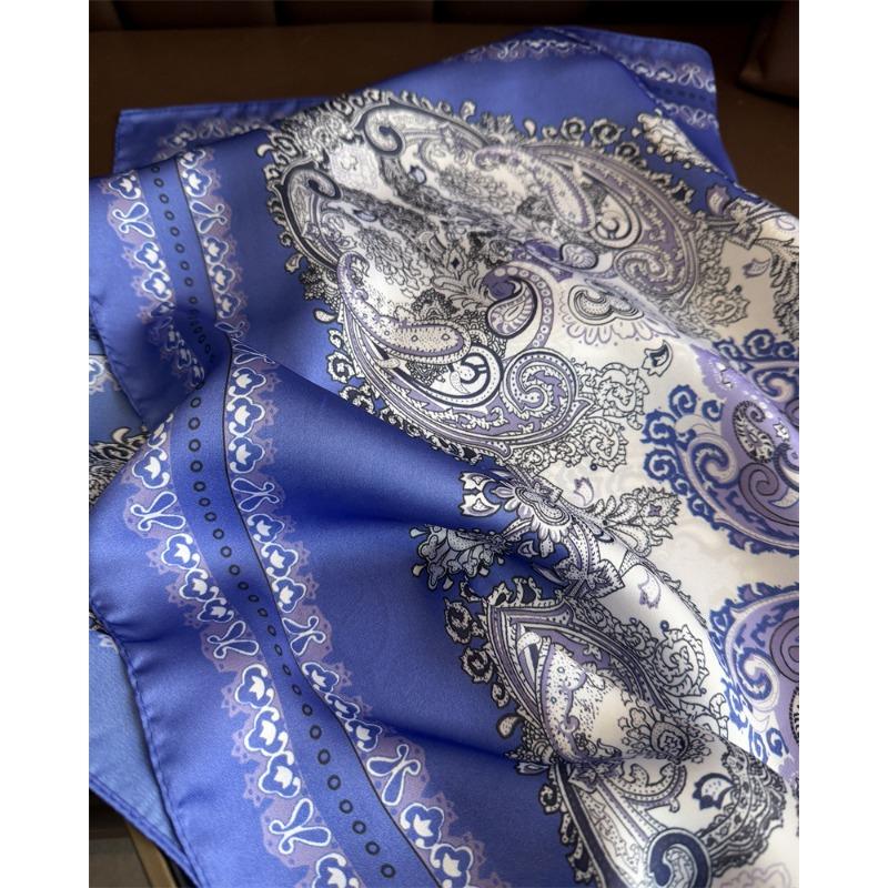 Women S Korean Style Printed Classic Square Scarf For Sun Protection