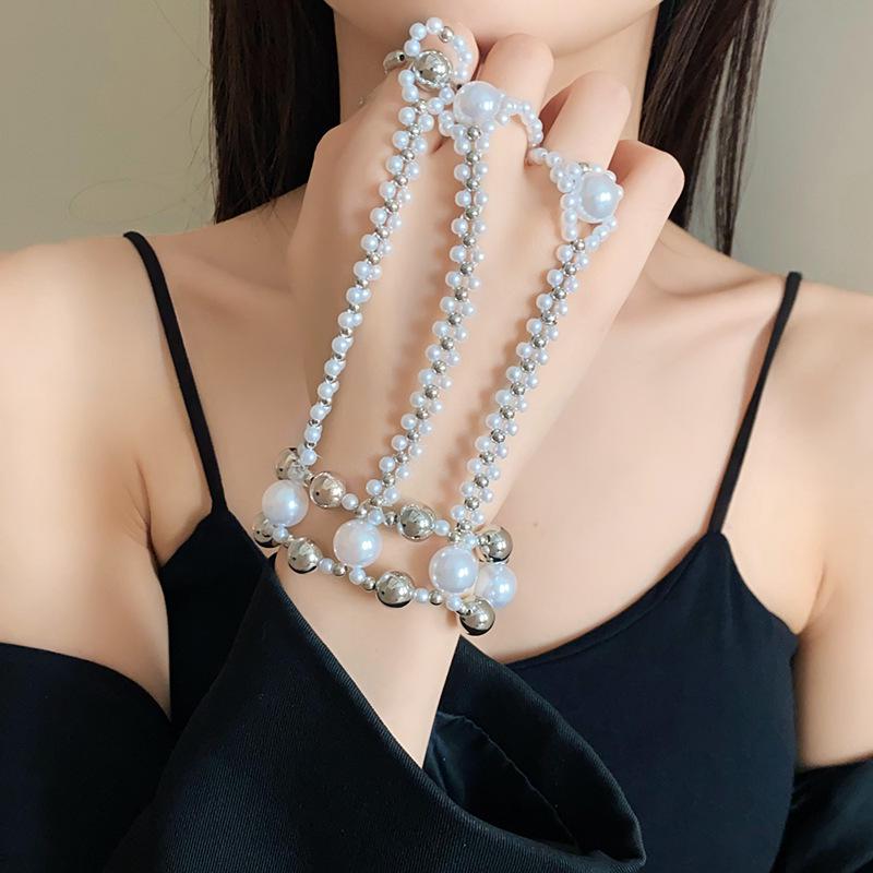 Super Fairy Geometric Pearl Bracelet – Retro Chic Temperament Jewelry for Women