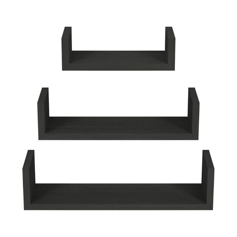 Pack of 3 Wooden Shelves Perfect as Unique Gift for Displaying Photos Plant and Books