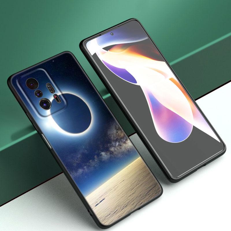 

Чехол для телефона Moon Stars Space Astronaut Black для Xiaomi Mi 9 SE 8 10T 11 12 13 Lite 9T 11T 12S 12T 13T 14 Pro 5G NE 11i 12X Xiaomi 12(12S)