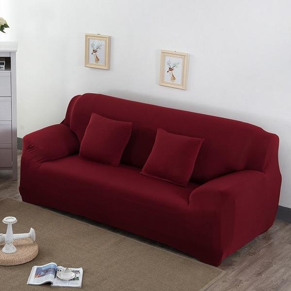 Stretch Sofa Cover Big Elasticity 100 %Polyester Spandex Couch Cover 1 /2 /3 Seater Elastic Sofa Cover Solid Sofa Covers
