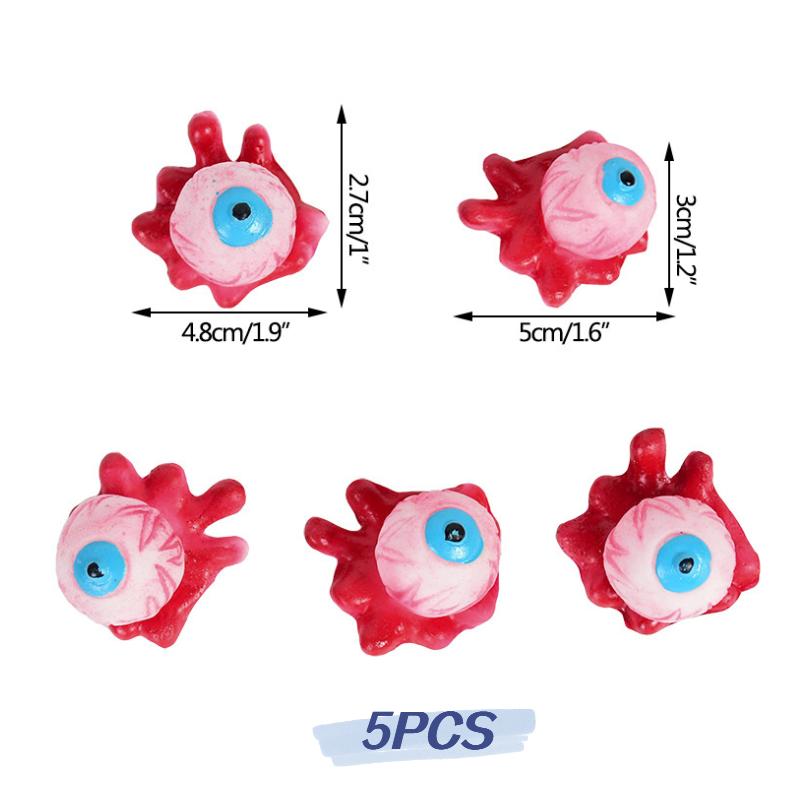 

Horror Halloween 5pcs Prank Props Bloody Pvc Severed Fingers Eyeballs Toys Ears Style B