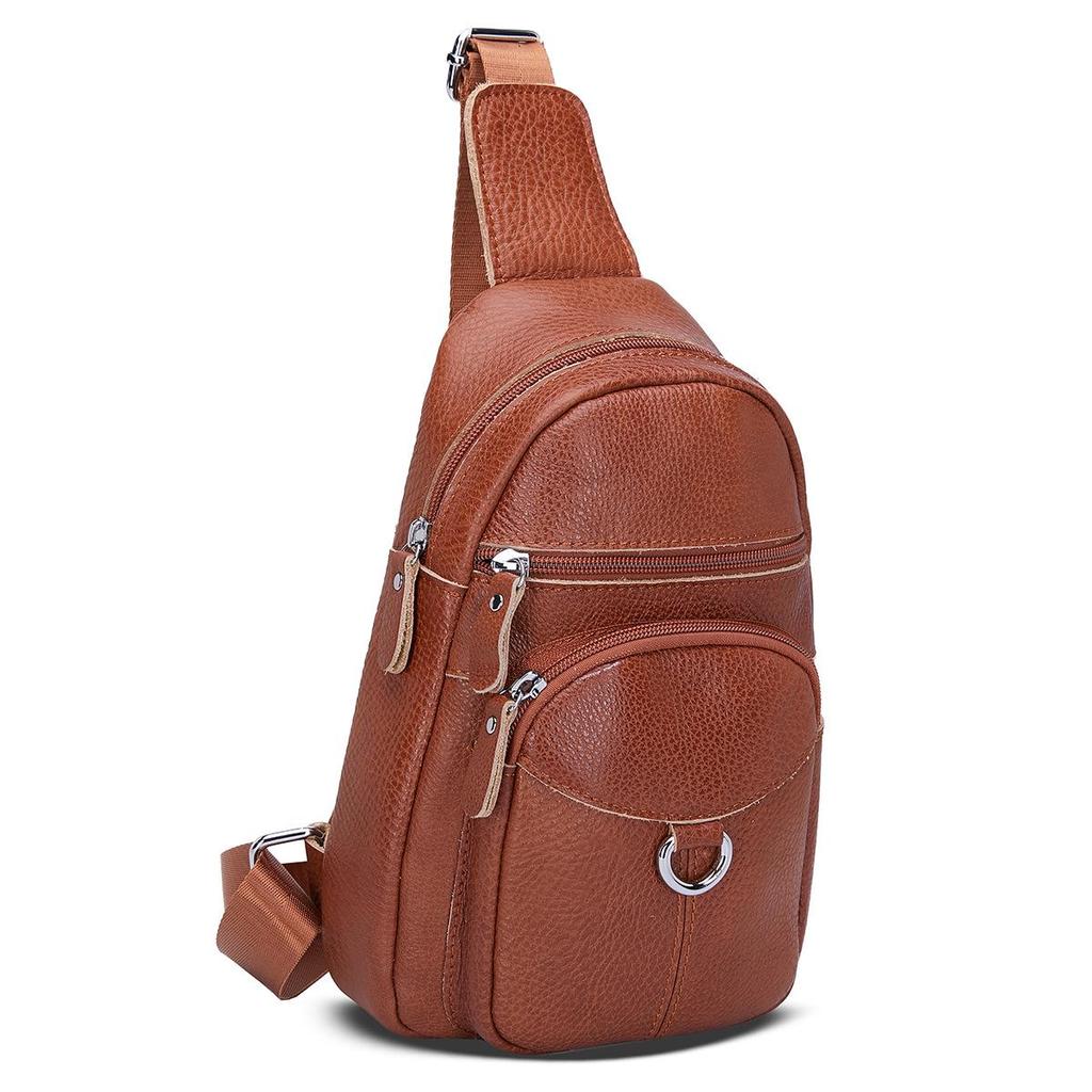 Neue koreanische Damen Messenger Bag & Rucksack aus echtem Leder, multifunktional