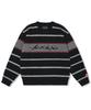 YESEYESEE Tenga X Y.E.S Stripe Knit Pullover Black