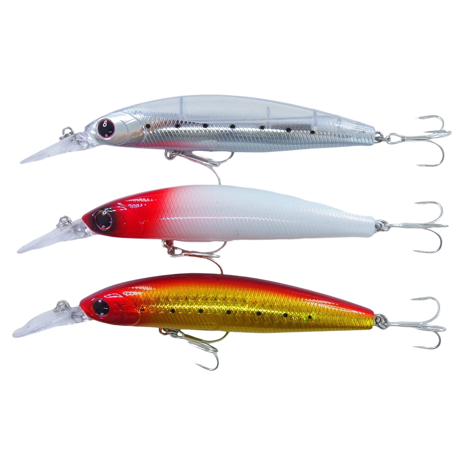 

momo lure deep sinking sea bass lure bluefish compatible set for upper and lower layers assortment 97S-DR (3-color #03)