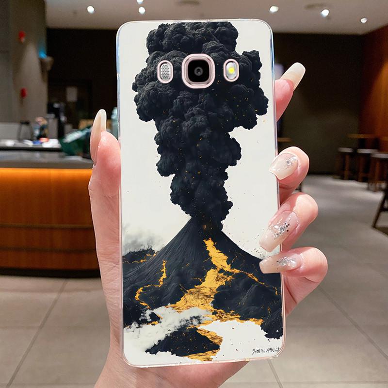 Casing For Samsung Galaxy J5 (2016) SM-J510F / J7 (2016) SM-J710F Soft Cover Luxury Dragon Cute Cool Boys Girls Transparent Case