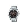 STANDARD Series, Waterproof Depth 50m, Quartz, Steel Strap, , Men's Watch, Black Dial MTP-E204D-1AVDF