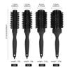 Round Barrel Straight Twill Hair Comb Handle Hair Curling Brush Round Rolling Brush  Barber