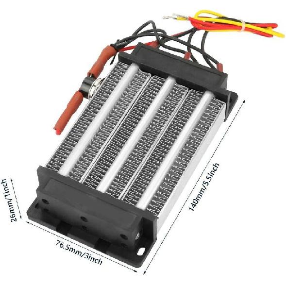 110V 750W Ceramic Air Heater Constant Temperature Heating Small Space Car Fan Heating for General Appliance