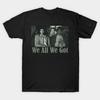 Asian Size Men Black Print T-shirt New Jack City No-Cut Heat Transfer Print Cotton Tshirt