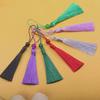 7cm Beaded Fan Pendant Bookmark Ice Silk Tassel, Thin Thread Clothing Accessory