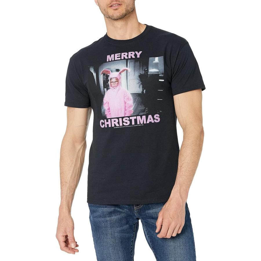 A CHRISTMAS STORY Mens Pink Christmast-Shirt S