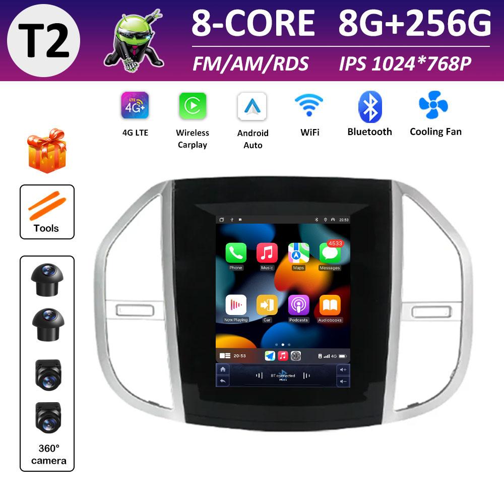 Car Video Multimedia Video Player for Mercedes Benz Vito 3 2014 2015 2016 2017 - 2020 IPS Touch Screen DSP Stereo Autoradio WIFI