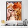 Disney Diamond Painting 5D Judy  Nick Winter Kiss Cartoon Movie Cross Stitch Embroidery Handmade Gift Home Decor