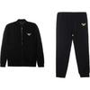FW24 Logo Letter Print Zip Casual Sports Suit Unisex Suit Black 112115-4F571-00020