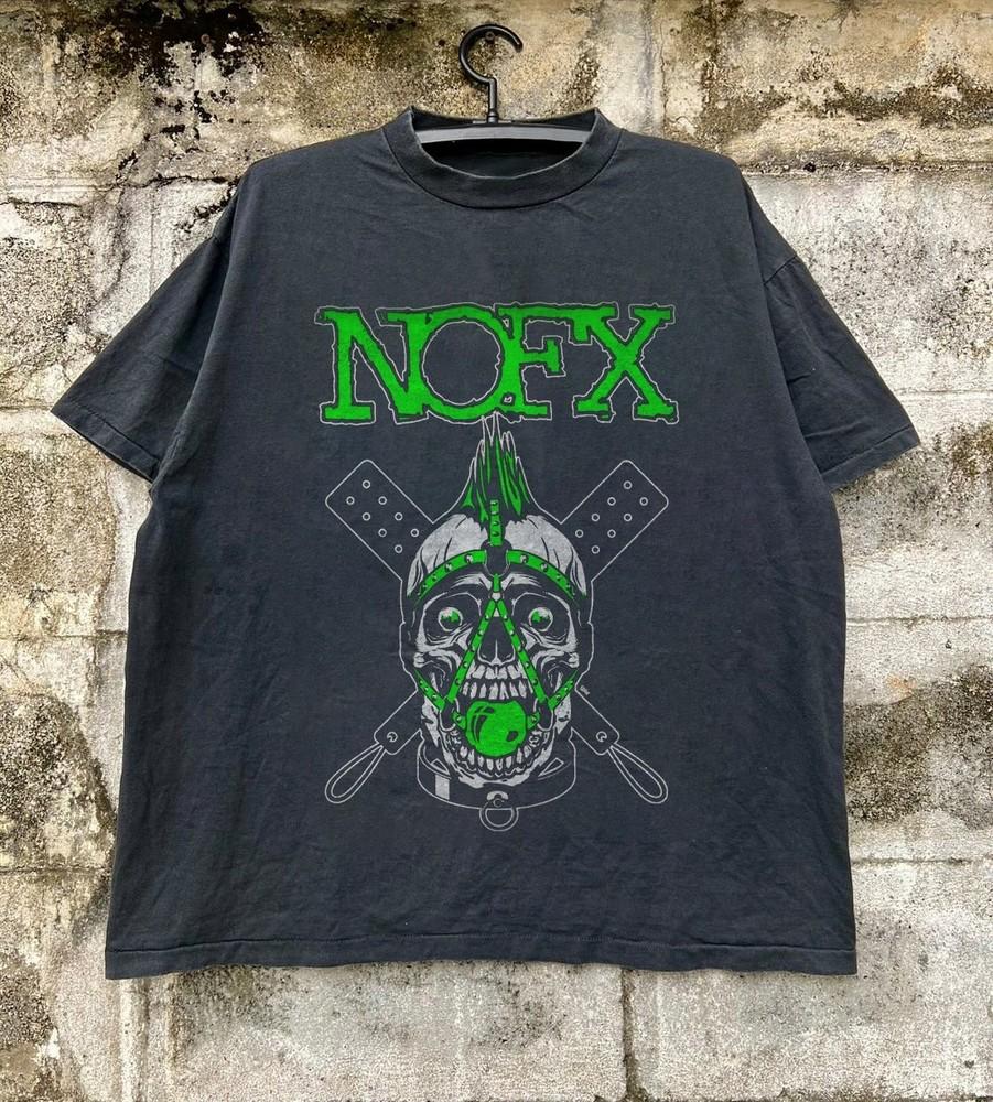 Rare NOFX Skull T-shirt, Unisex Black Cotton T-shirt, Size S-5XL Unisex T-Shirt XXXXL