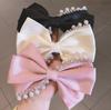 Temperament Chain Tassel Pearl Bow Hairpin Spring Hair Women Girls Hair Accessories