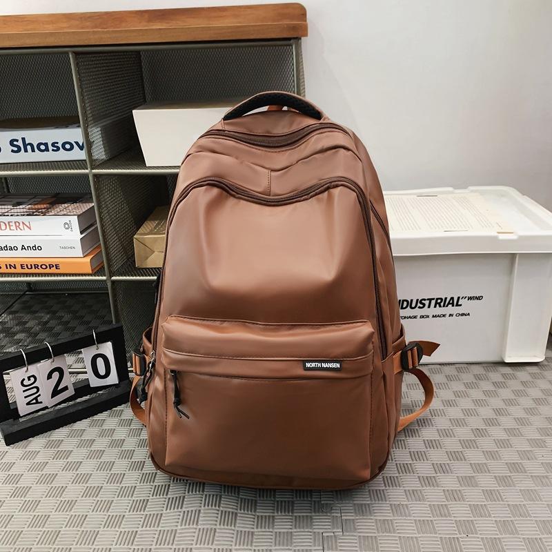 

Школьный рюкзак для учениц средней школы, универсальный рюкзак большой вместимости для мальчиков и девочек, студенческий кампусный рюкзак, мужская новая сумка из полиуретана