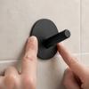 4 PCS Stainless Steel Stainless Steel Hook Silver Black Towel Hook Adhesive Hook  Bathroom Kitchen