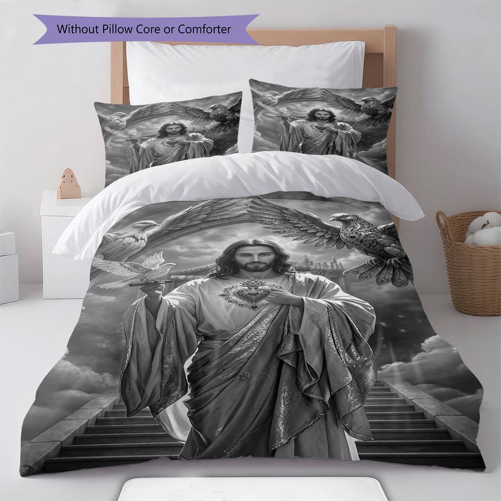 Pure Comfort Bedding Quilt Set Quilt Cover Pillowcase Home Decoration Birthday Gift (1 * duvet cover + 2 * pillowcase, without core)
