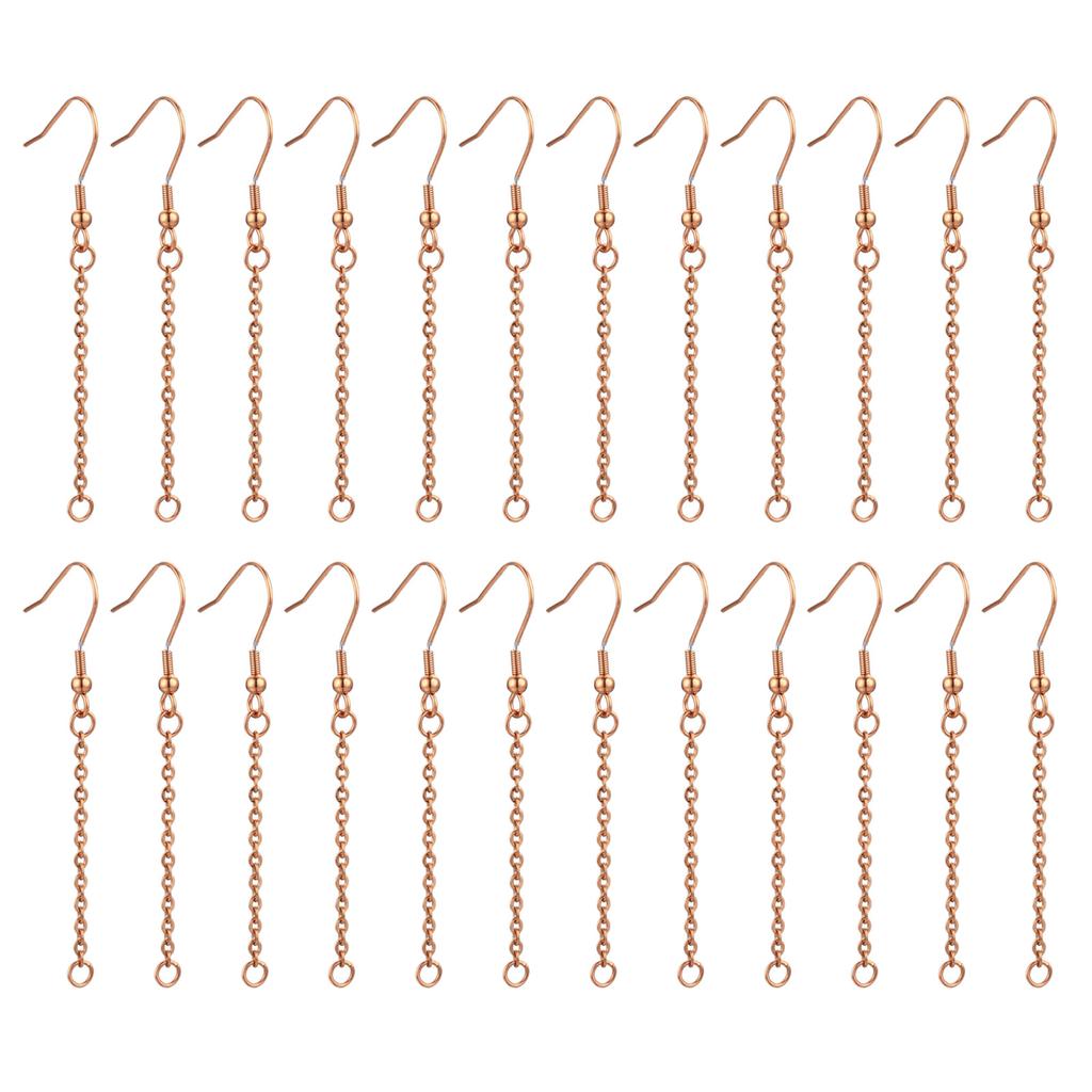 Pack of 20 Dangle Earring Wires for DIY Jewelry Making Adjustable Chain Extender Set for Jewelry Making Extension Chains