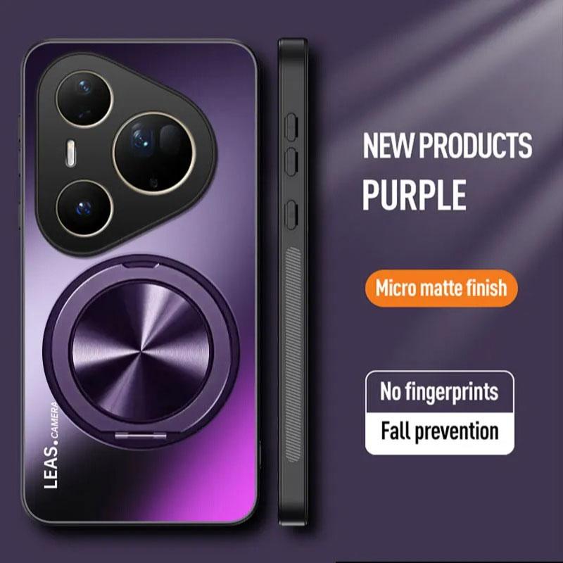 AG Matte Magnetic Case for HUAWEI Pura 80 Pro Plus 80 Ultra Ring Holder Wireless Charging Hard Cover for Pura 70 P60 P50 P40 P30