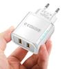 Mark 36W Dual USB Charger with LED, Dual Port for Fast Charging, Travel Charger