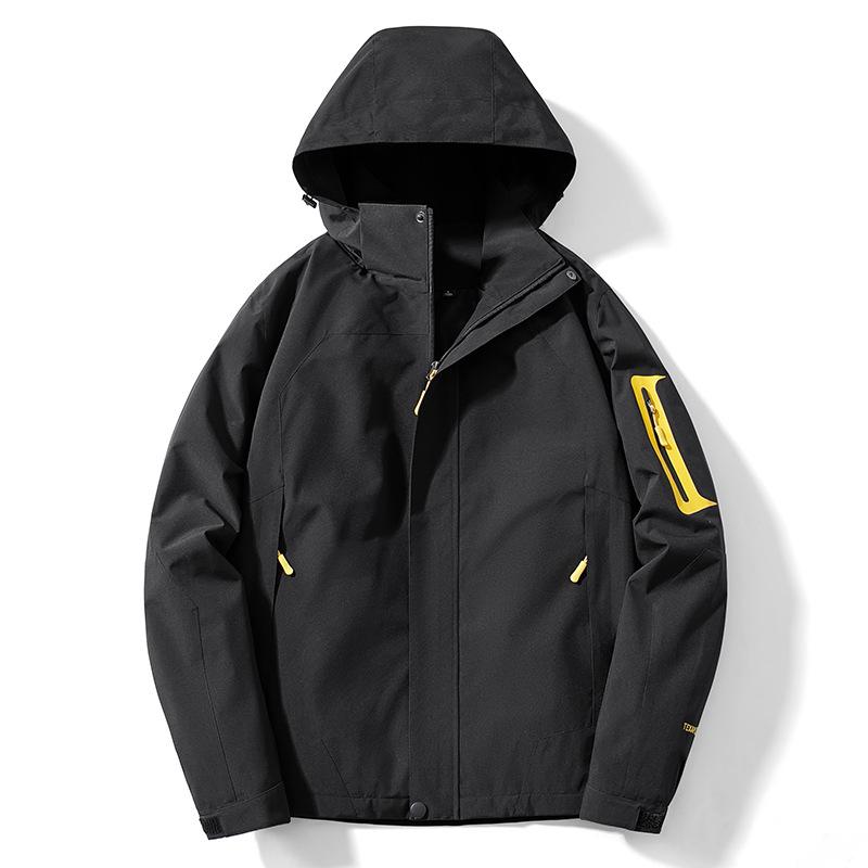 Wasserdichte Kapuzen-Wanderjacke für Damen und Herren für Herbst/Winter