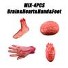 Halloween Severed Body Parts Decor Bloody Broken Arms Legs Fingers Realistic Silicone Haunt Prop Gruesome Prank Party Kit