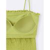 Gu By Uniqlo Brafeel Cropped Shirring Tube Top