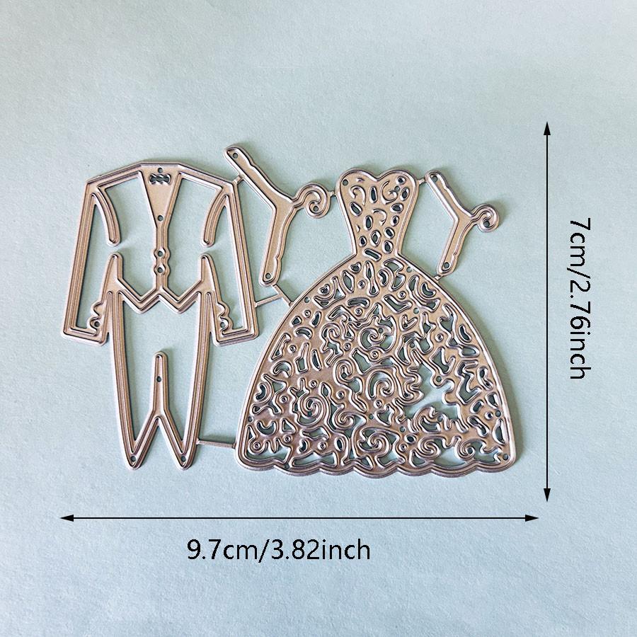 Couple Wedding Metal Cutting Dies Stencil for DIY Scrapbooking Photo Album Embossing Paper Cards Crafts Diecuts