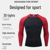 Men's Quick-Dry Long-Sleeve Tight-Fitting Sports Top - High Elasticity, Breathable Fitness Wear