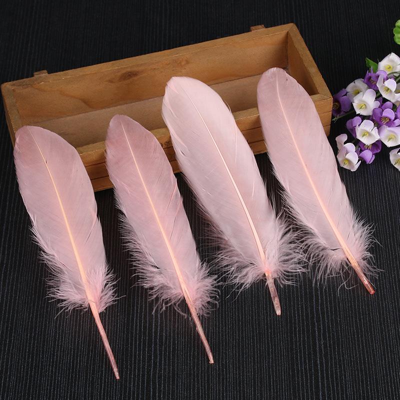 50Pcs28 Color Diy Feather Hard Big Floating Feather Wedding Dress Children Handmade Decoration Materials