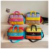 Women's High-End Color Block Fitness and Travel Bag - Large Capacity, Handheld, Perfect for Commutes and Business Trips