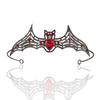 Metal Rhinestone Crowns Sparkling Halloween Tiara Simple Halloween Bat Hairband  Festival