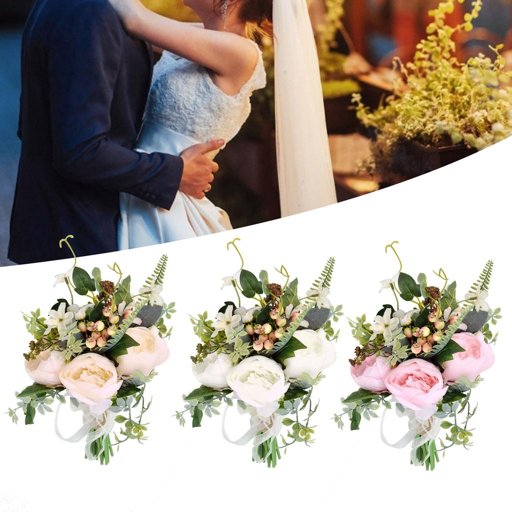 Bride Bridesmaid Bouquet Simulation Artificial Flowers Wedding Photo Props Bouquet Wedding Party Hom