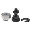 6mm Motorcycle Rear Seat Bolt Nut Kit High Strength 1Set Mounting Screw for Universal Motorbike Replacement Accessories