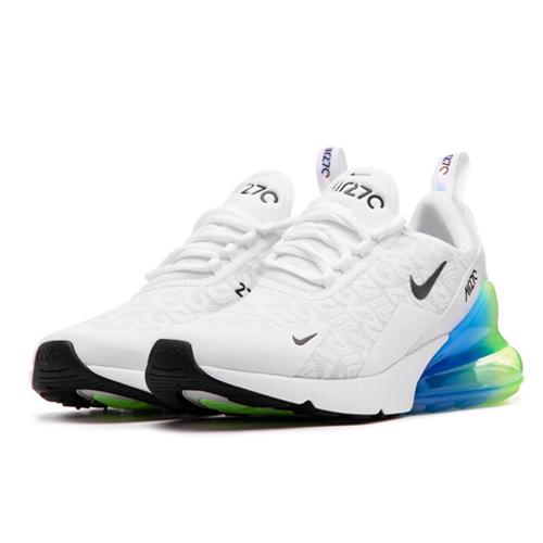 New Nike Air Max 270 White Lime Blast Photo Blue AQ9164-100