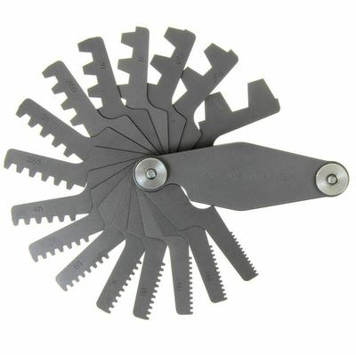 16 Blade ACME Pitch Gauge 29 Degree Angle Thread 1n - 12n