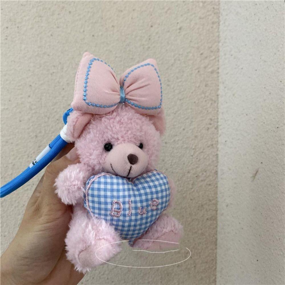 

Брелок в виде животных, брелок в виде куклы-медведя, жемчужное ожерелье, сумка, очаровашка, кавайные подвесные украшения, подарок