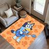 Bluey's Adventure Carpet Suitable for Dining Room Outdoor Living Rooms Dormitory Anti-slip Rug Anime Office Decor Perfect Gift for Friends & Family