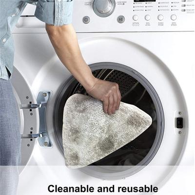 B69A 10PCS Steam Mop Pads For Vileda Ocedar Vacuum Cleaner Washable Reusable Triangle Mop Pad Cloth Cleaning Floor Tool Accessor
