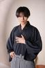 Select Kimono Cosplay Halloween Top Light Brown Unisex Brown Charcoal [Clearstone] (Top Black)