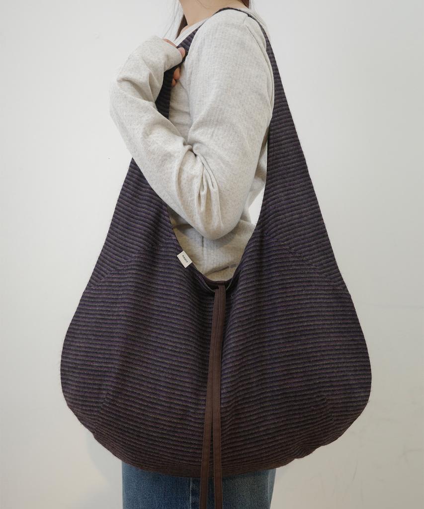 Naats Stripe Comfy Bag, Purple